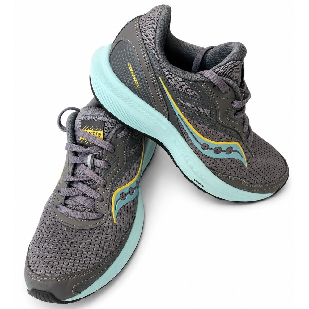 Saucony Cohesion 16 Gravel/Ice Women's Mesh Lace-Up Athletic Sneakers S10781-14
